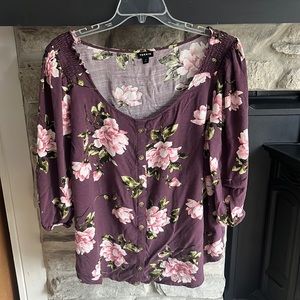 Floral Torrid Blouse